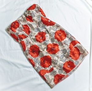 J Crew Collection Silk Strapless Cocktail Dress